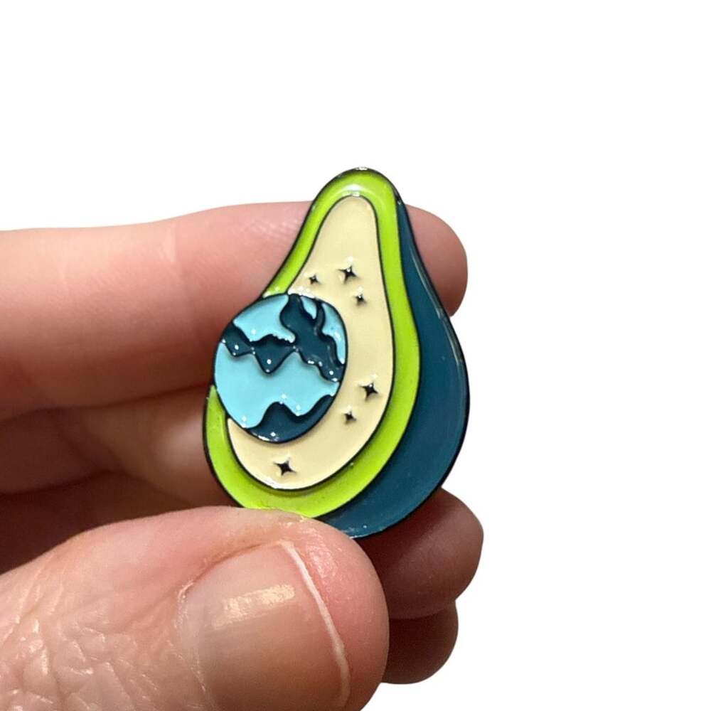Avocado Earth Enamel Lapel Pin